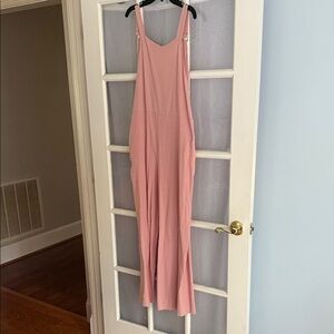 Pink Sleeveless Jumpsuit